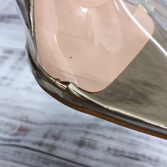 Miss Heel Clear and Gold Heels - Picture 9 of 12